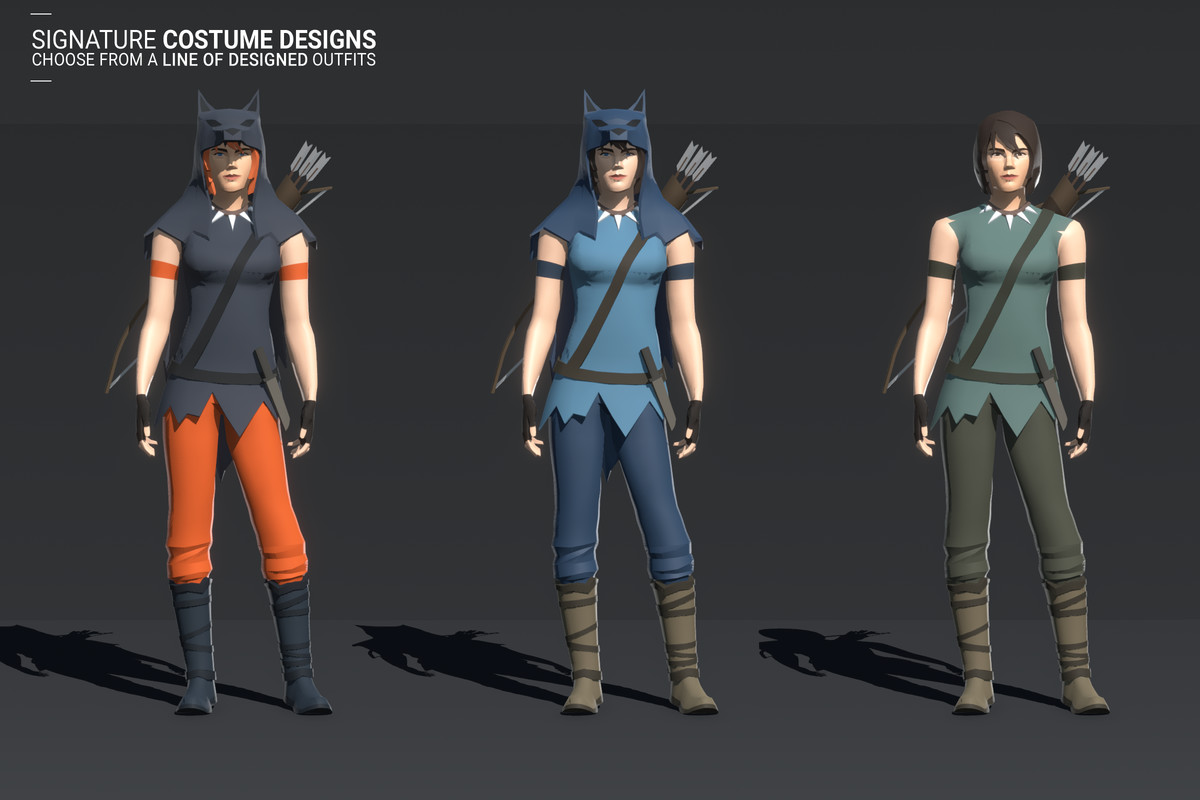 Polyquest Heroes: Warrior I Huntress