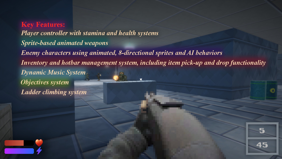 Retro FPS Kit - Weapons/Characters/Inventory