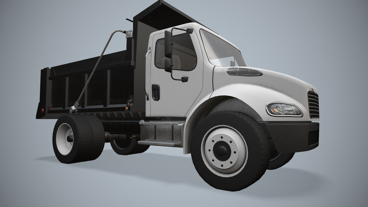 White Dump Truck (330)