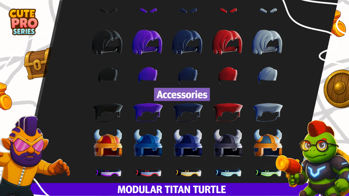 Turtle Evolution Pack Cute Pro Series