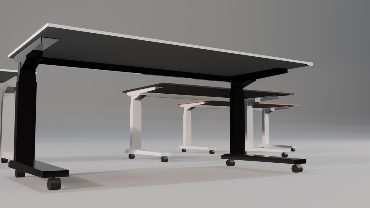 Modern Office Set Low Poly