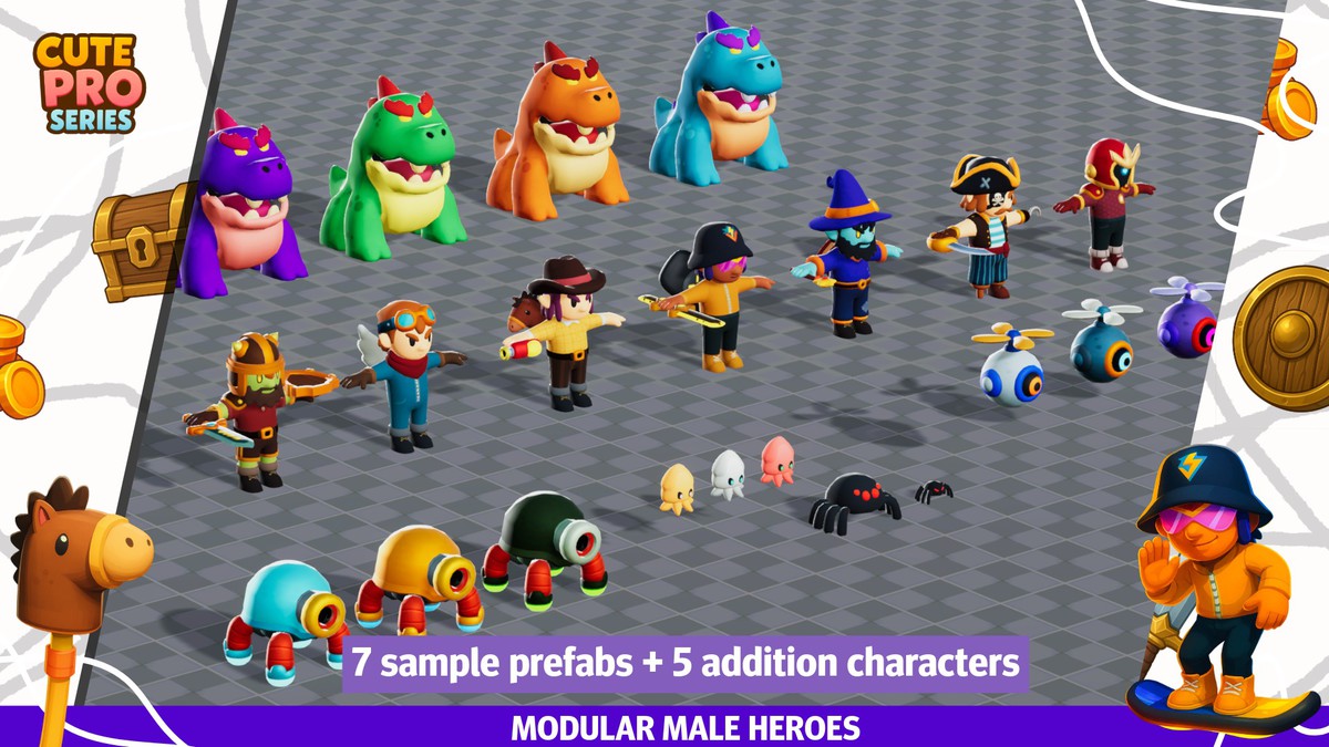 Modular Male Heroes Pack