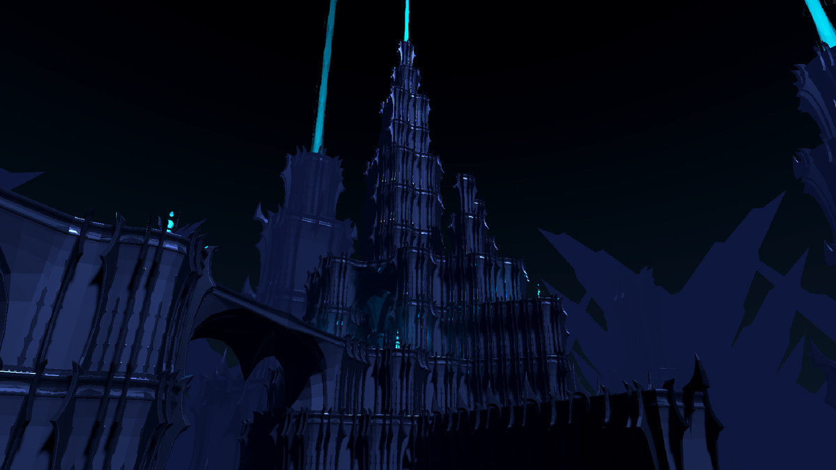 Low Poly Style Obsidian Citadel
