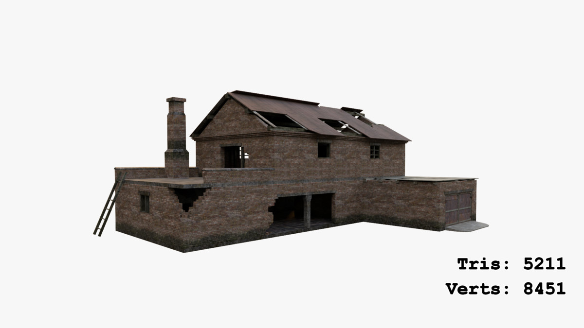 Abandoned Apocalyptic Buildings Mega Pack