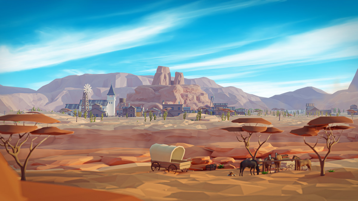 Wild West - Low Poly 3D Models Pack