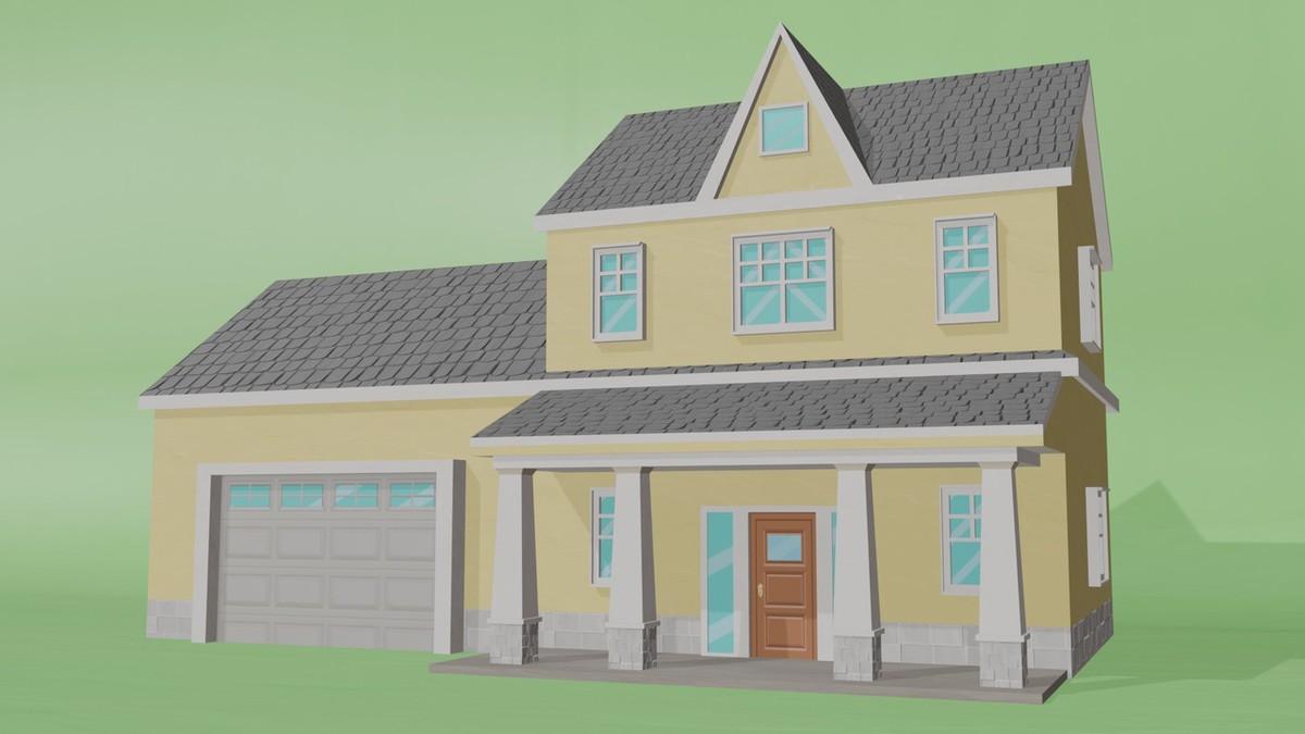 10 Low Poly House Pack Vol 1
