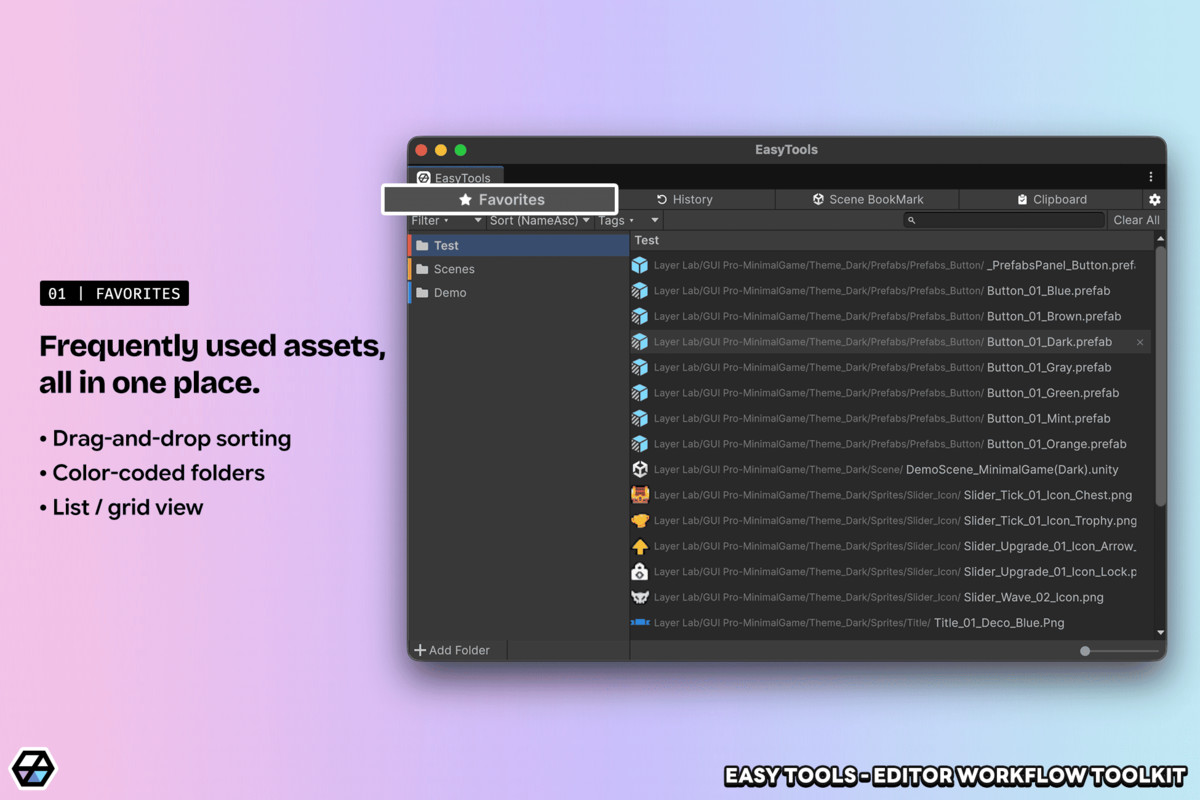 Easy Tools - Editor Workflow Toolkit