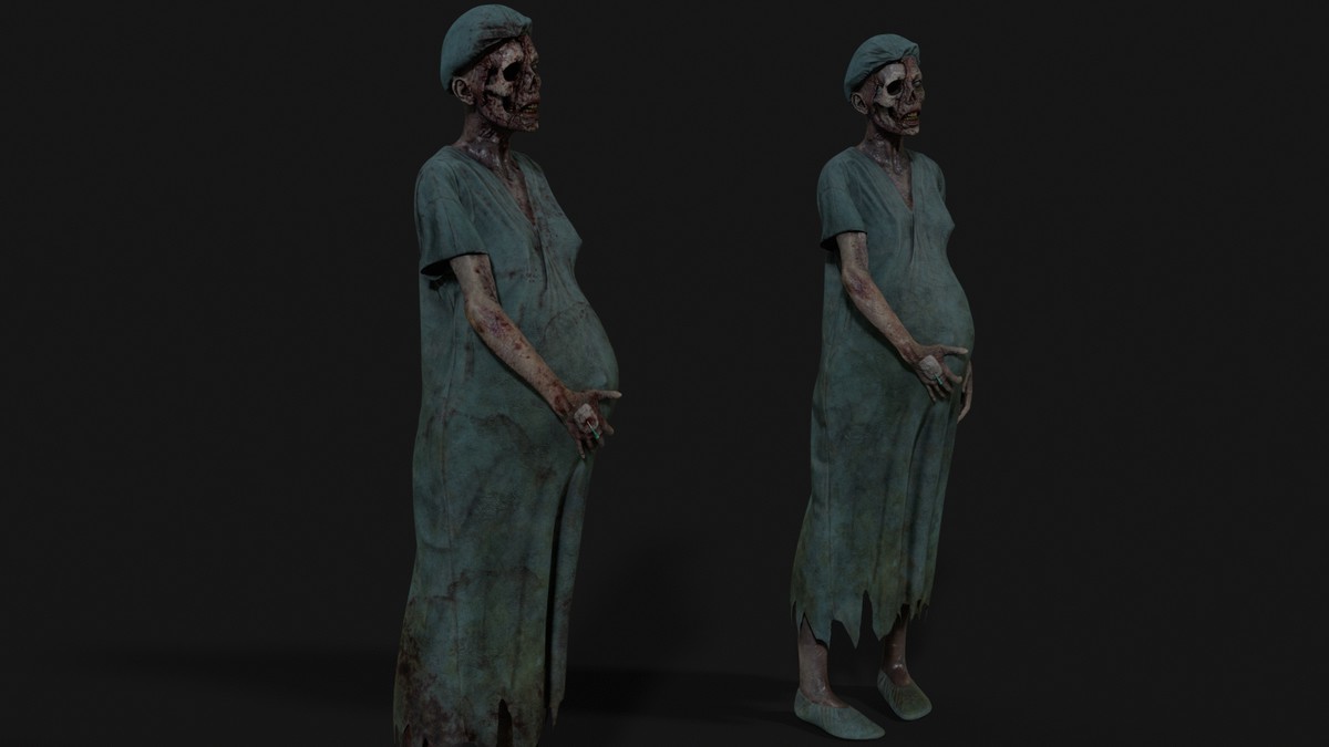 Pregnant Walker — Zombie Hospital Collection