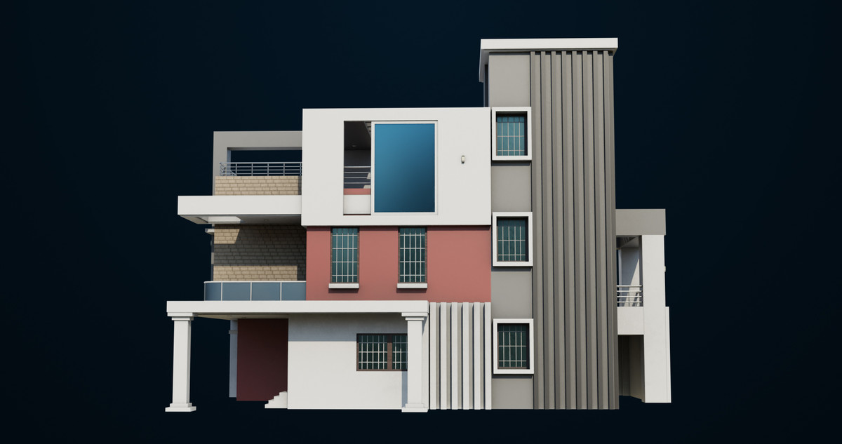 Modern House 01 URP HDRP Textures