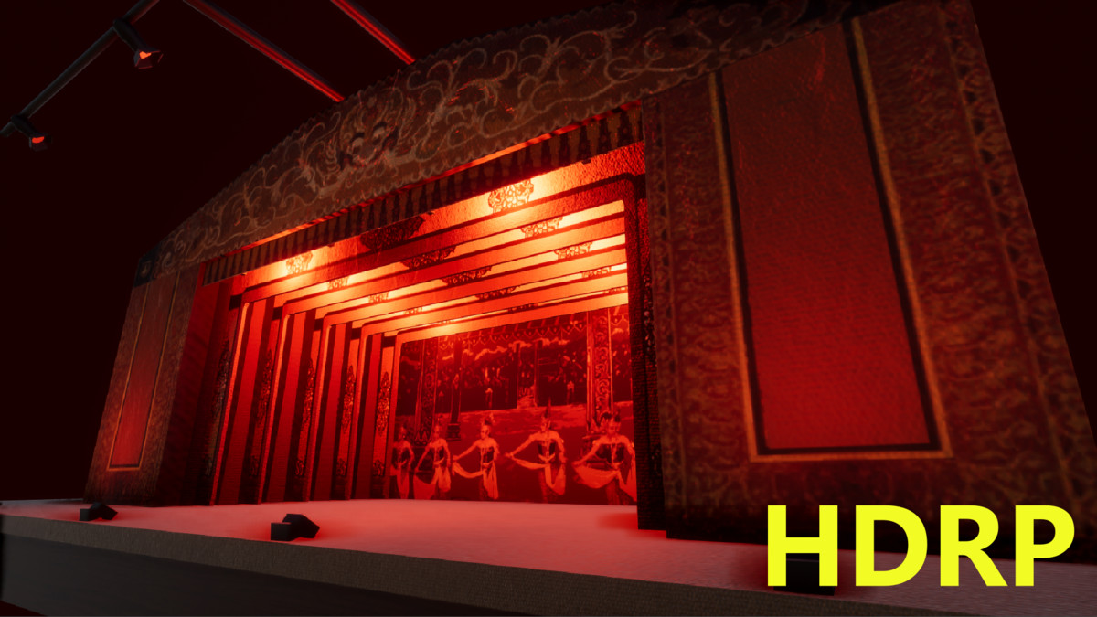 Virtual Wayang Theater Stage 3D Model