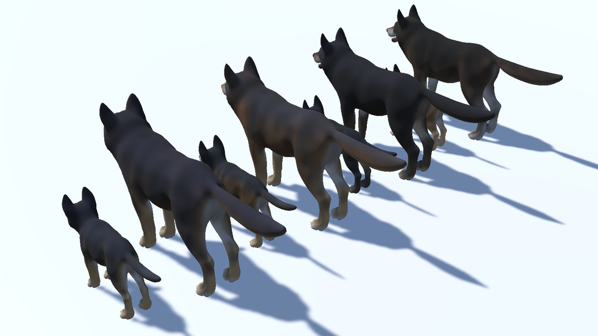 Cartoon - Wolf