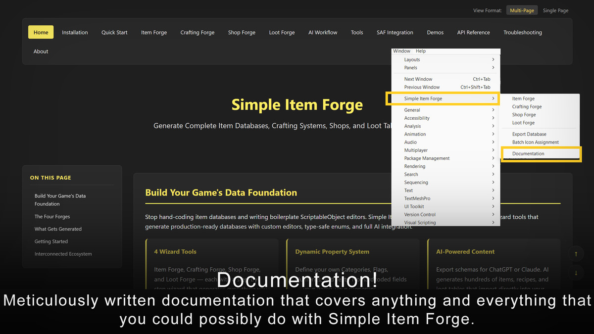 Simple Item Forge: No-Code Item, Crafting, Shop & Loot Generator w/ JSON Export