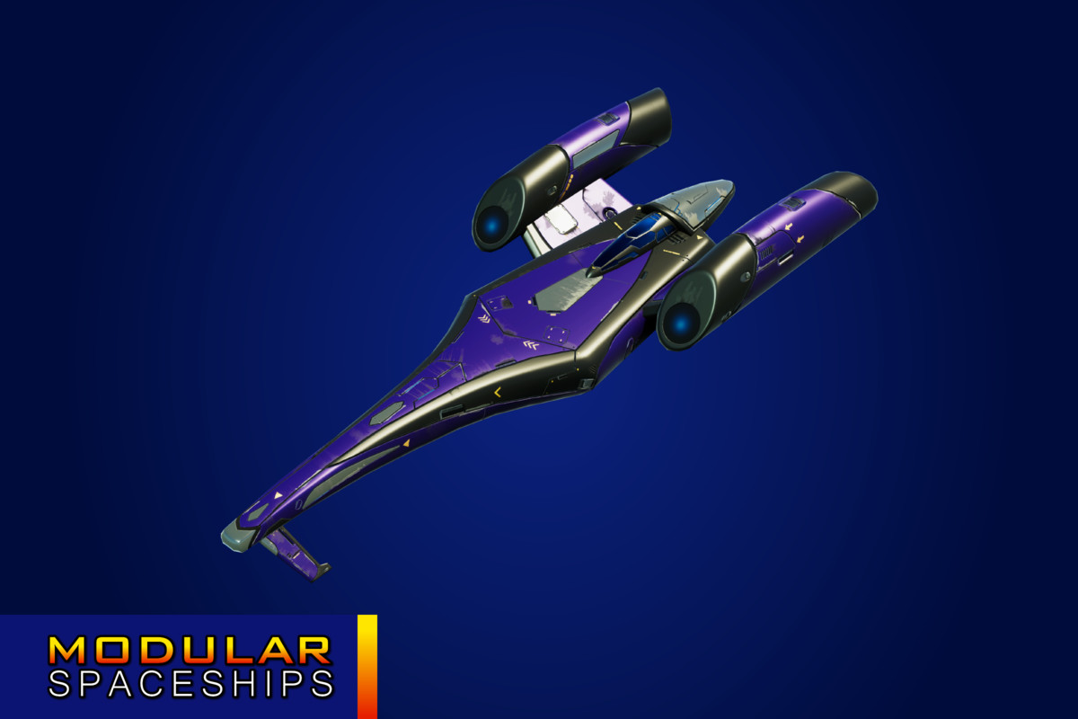 Sci-Fi Modular Spaceship Light Fox