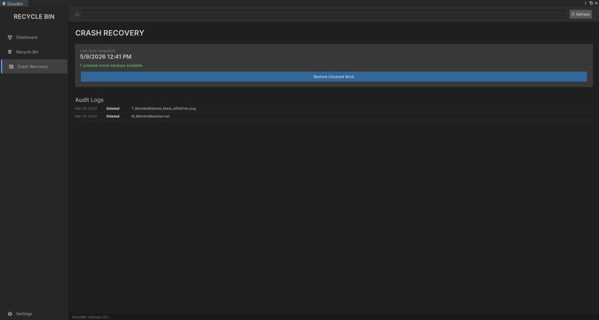 Ghost Bin Ultimate - Recycle Bin & Data Recovery for Unity
