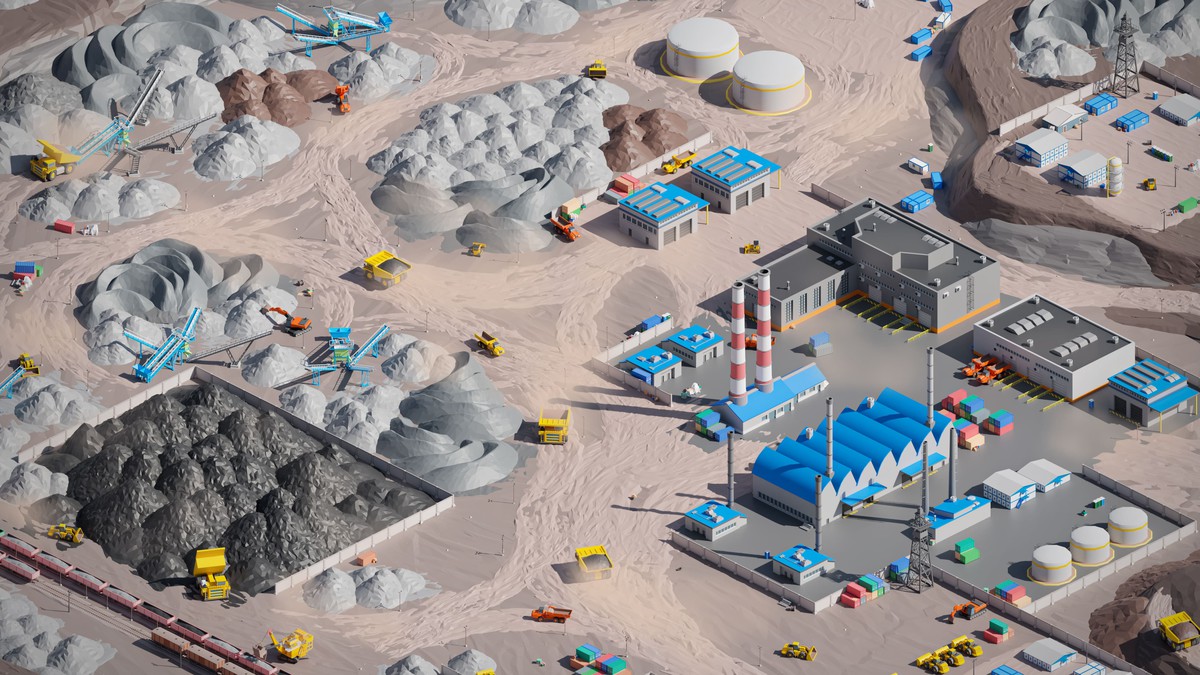 Mining Industry - Low Poly 3D Models Pack