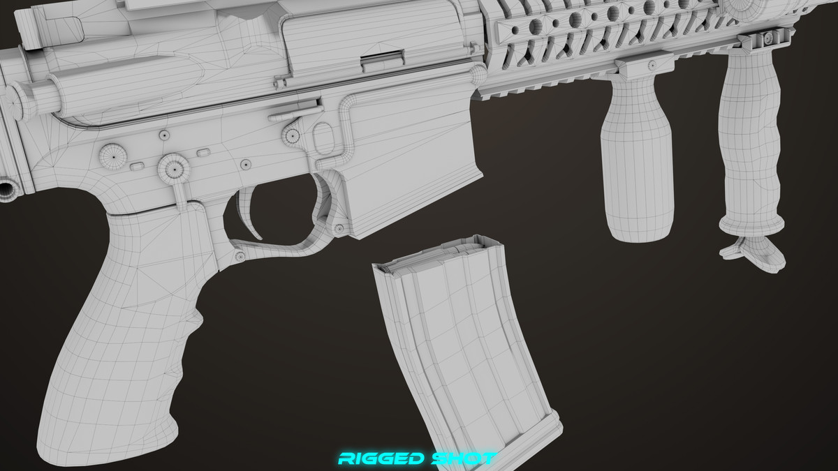 Machine Gun 17 Sandal URP HDRP Textures