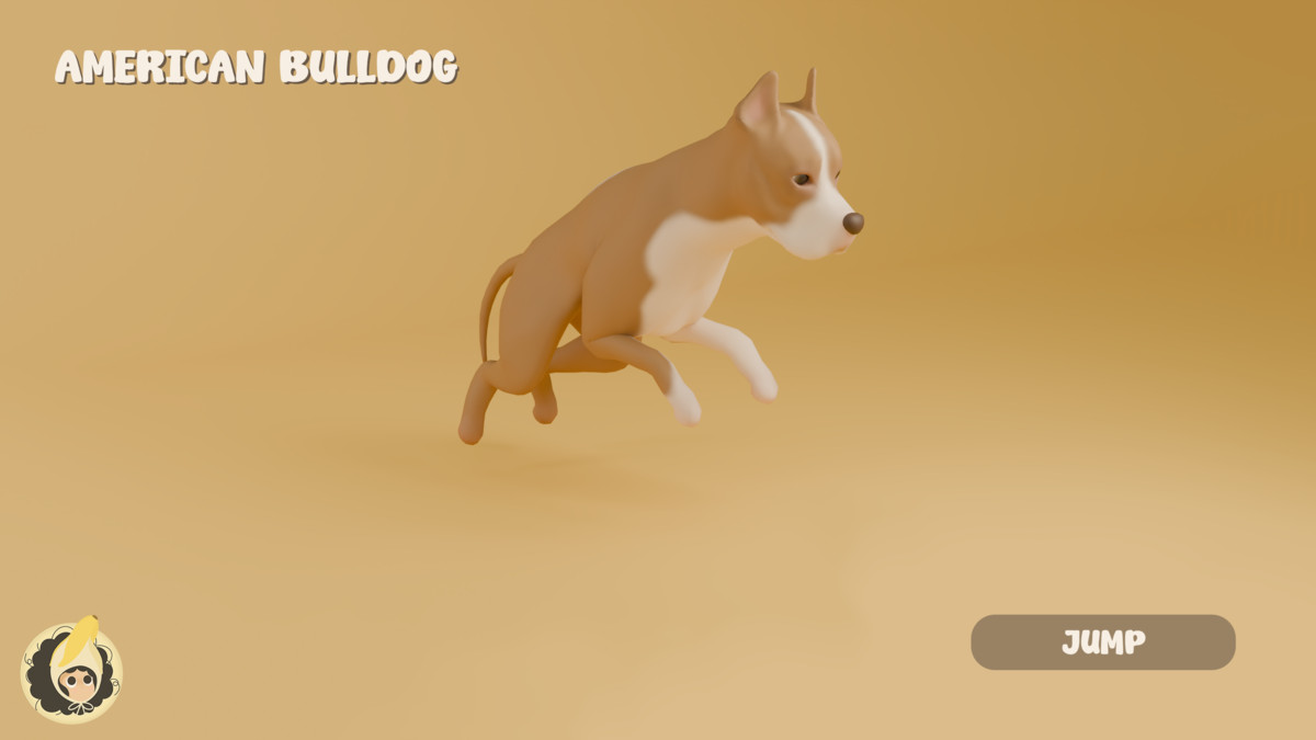 Animated American Bulldog