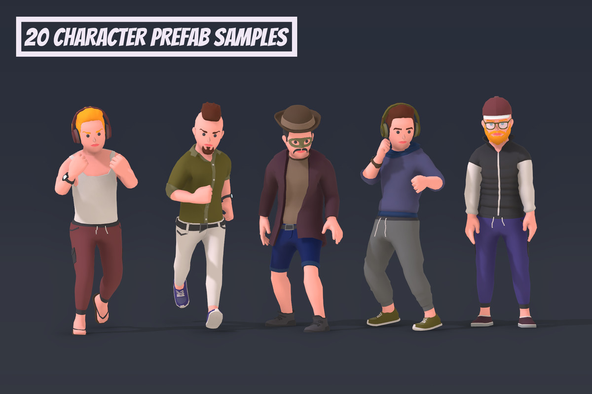 Customizable 3D Characters Ultimate Bundle