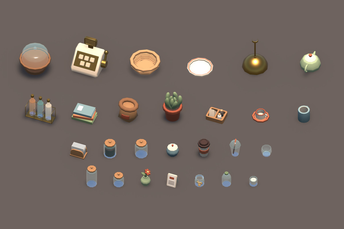 CozyShops Vol.1 - Stylized Coffee Shop