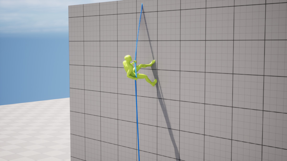Rappel & Rope Climb Animation