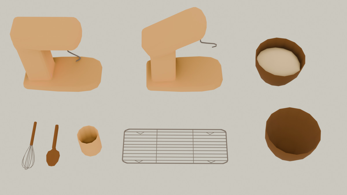 Fabled Rose - Cozy Lowpoly Baking - Toolkit