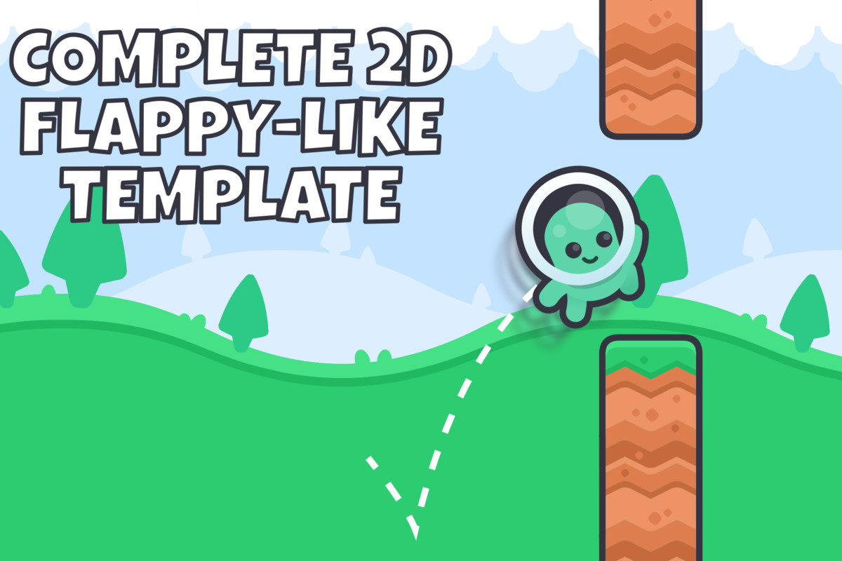 Alien Glide | 2D Flappy Flyer Template