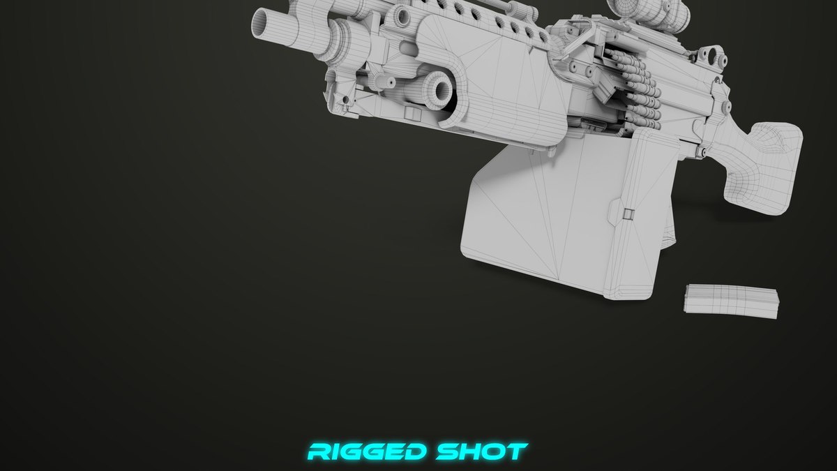 Machine Gun 12 URP HDRP Textures