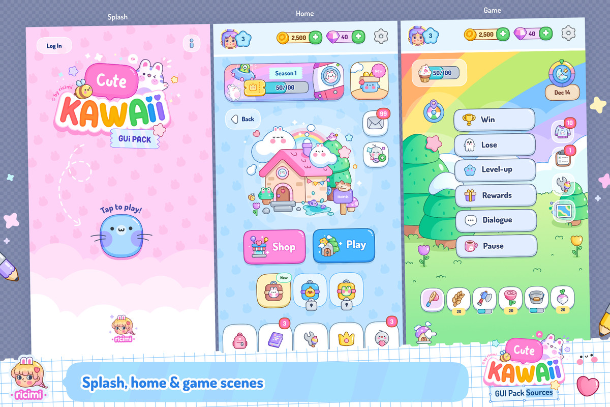 Cute Kawaii GUI Pack Sources
