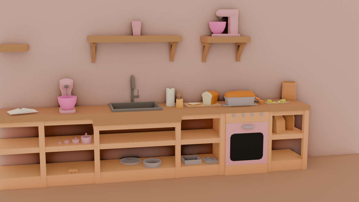 Fabled Rose - Cozy Lowpoly Baking - Toolkit