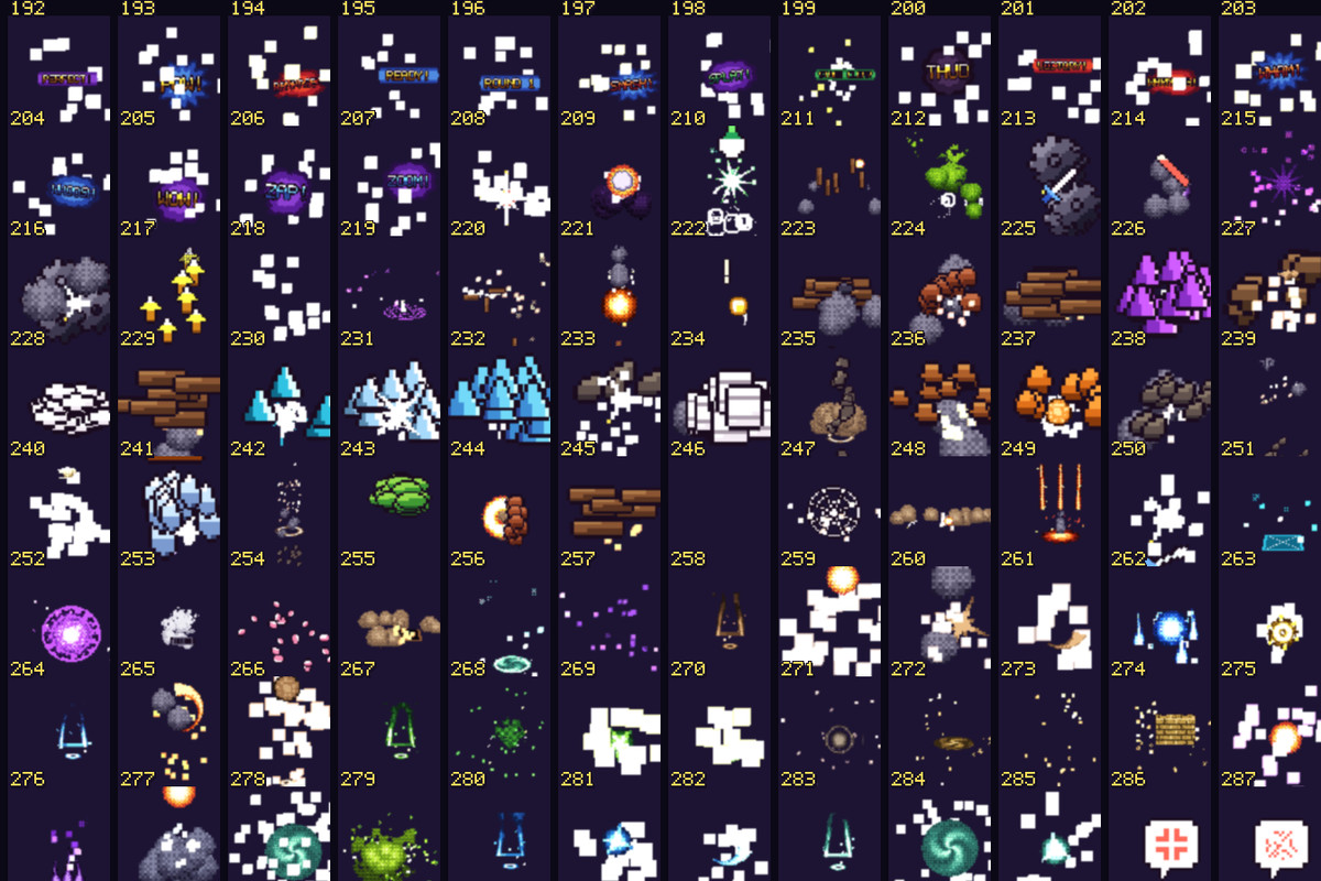 Pixel VFX Mega Pack — 1000 Pixel Art Effects