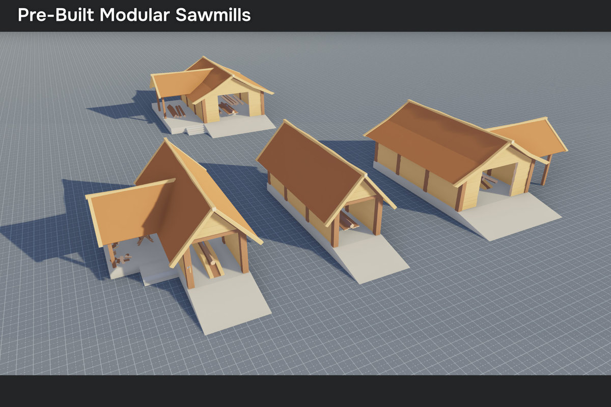 Low Poly Modular Medieval Buildings Pack