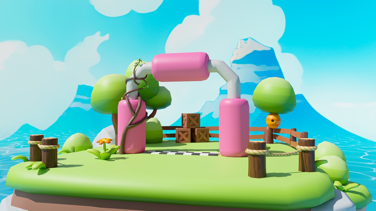 Platformer Deathrun - Low Poly 3D Models Pack
