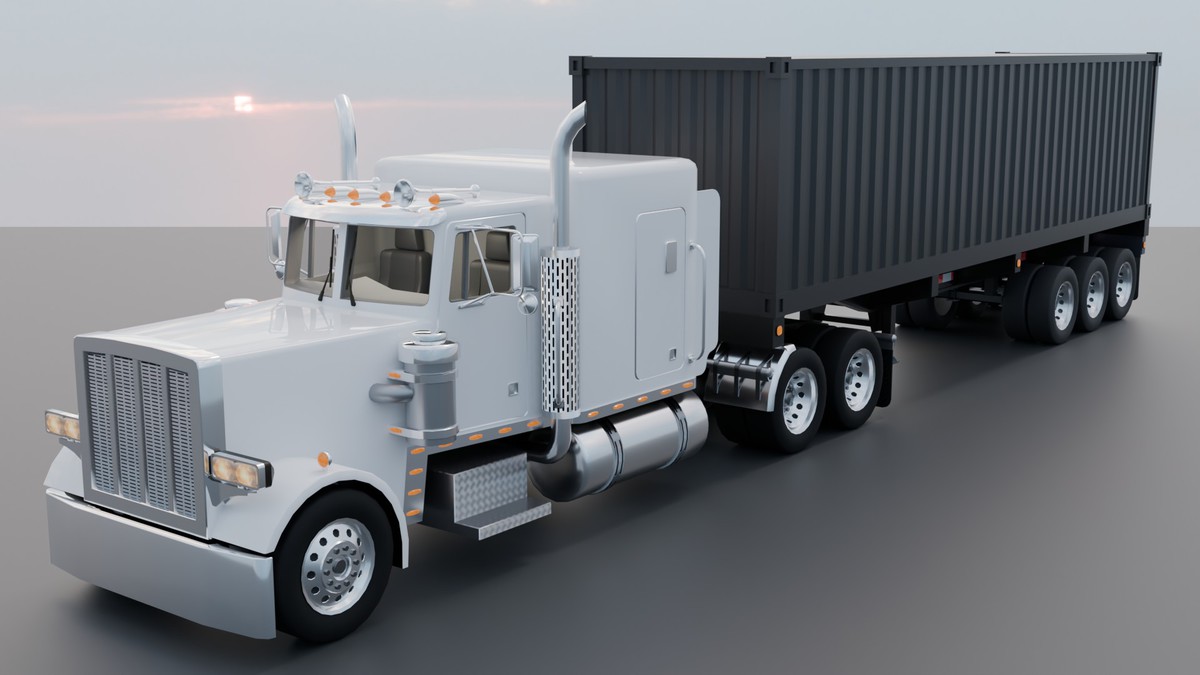 Realistic American Semi Truck Mega Pack (Box, Container & Tanker Trailers)