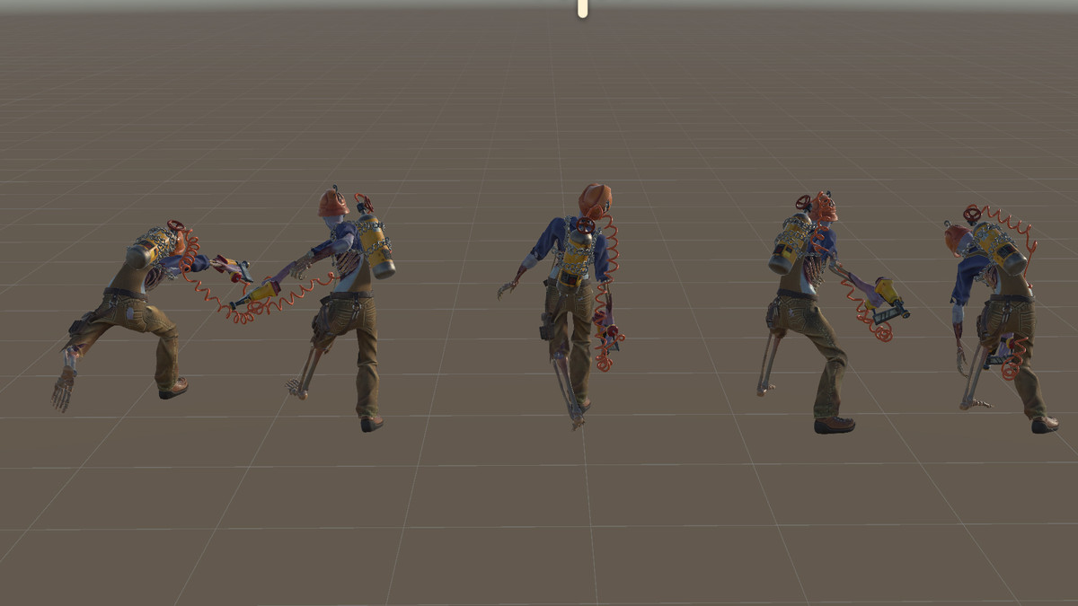 Zombie Builder with Nail Gun | Worker