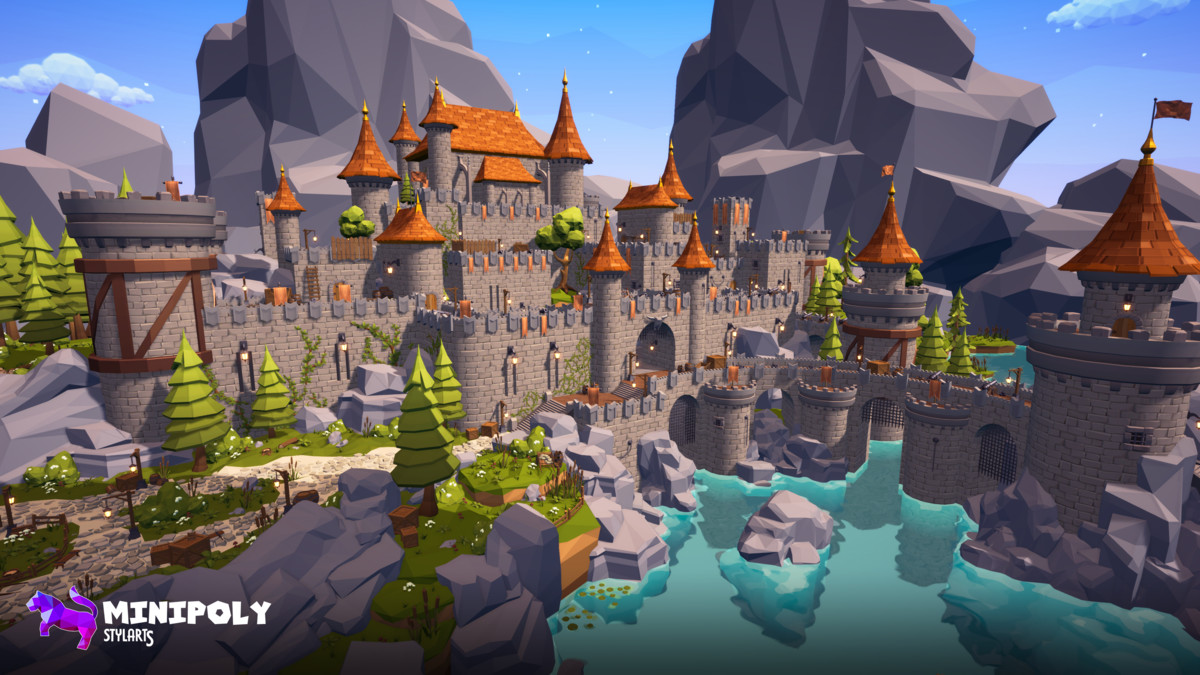 Minipoly Series - Mythic Castle ( Stylized Lowpoly Environment )