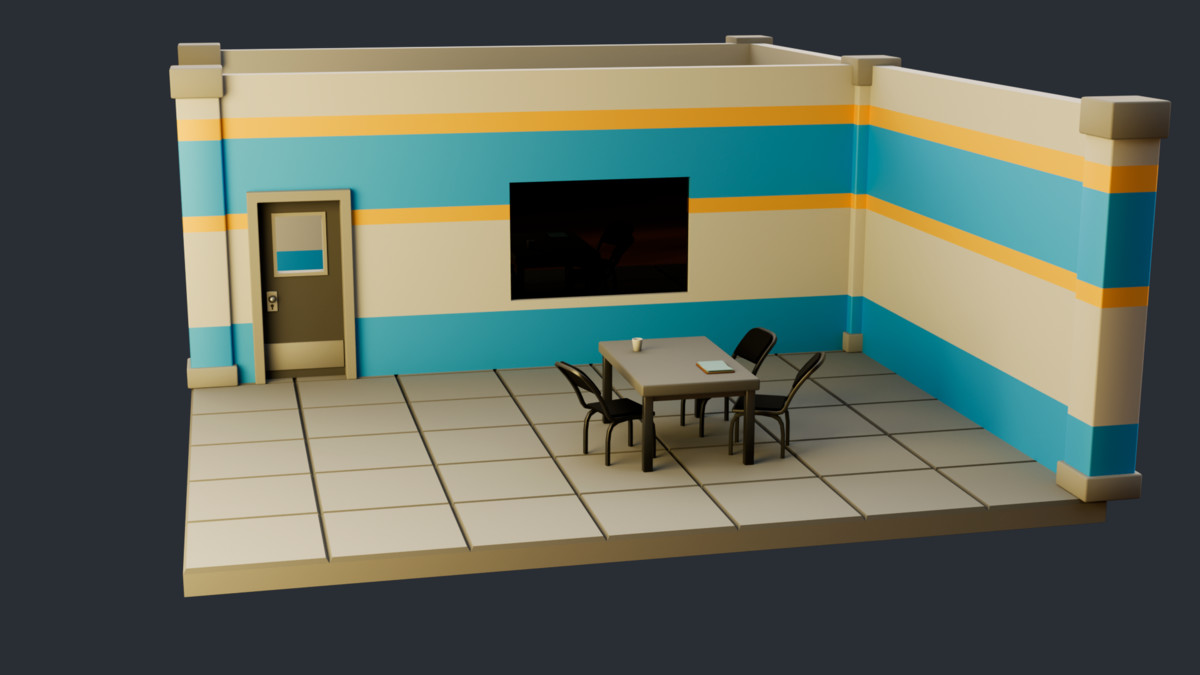 Low Poly Police Station - Thinkix Studios