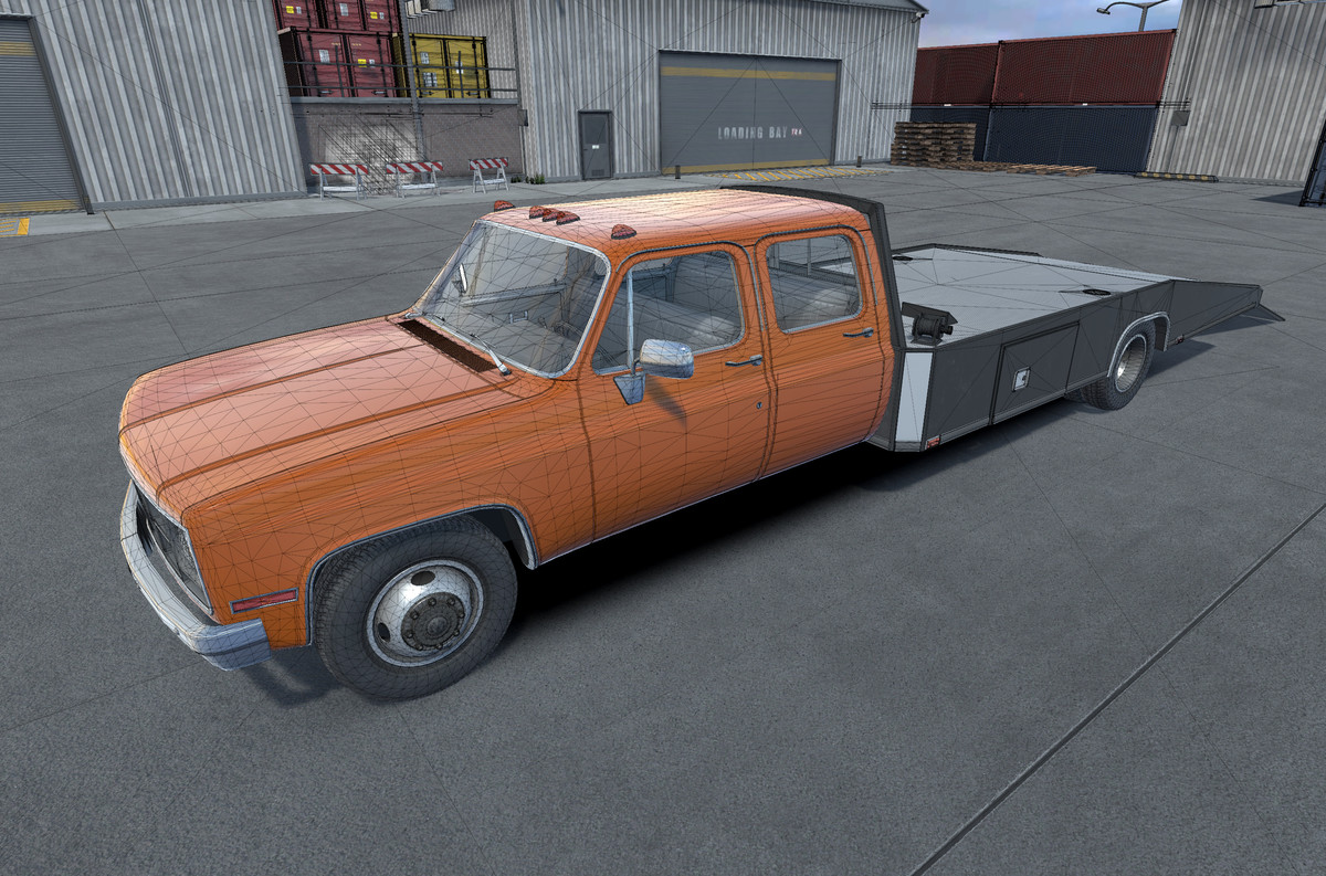 Crewcab ramp truck