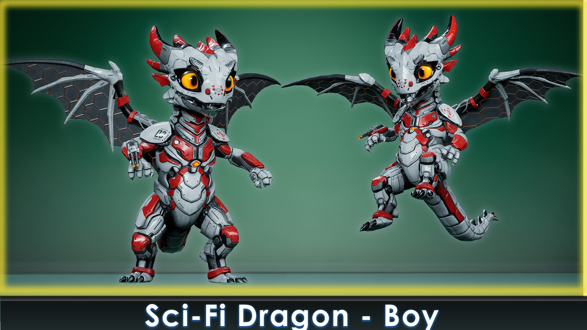Sci-Fi Dragons Pack