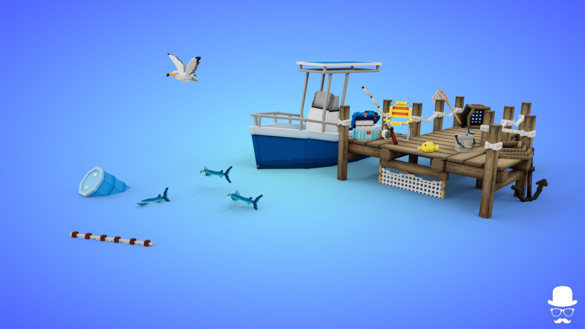Voxel Fishing Pack