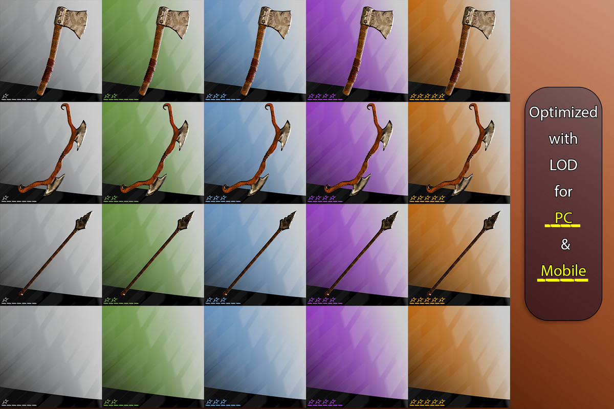 Medieval Fantasy Weapons Pack – Melee & Ranged
