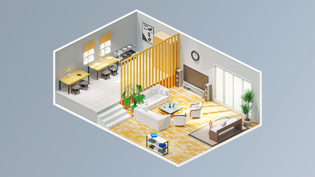 Interior 6 - Low Poly 3D Models Pack