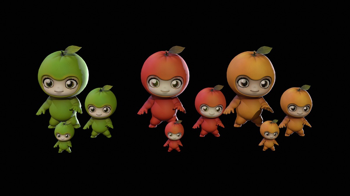 Chibi Fruit Orange