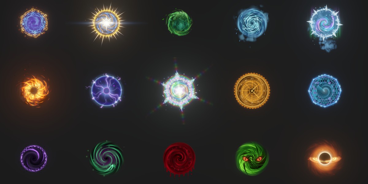 Stylized Portal VFX — 15 Procedural Portals
