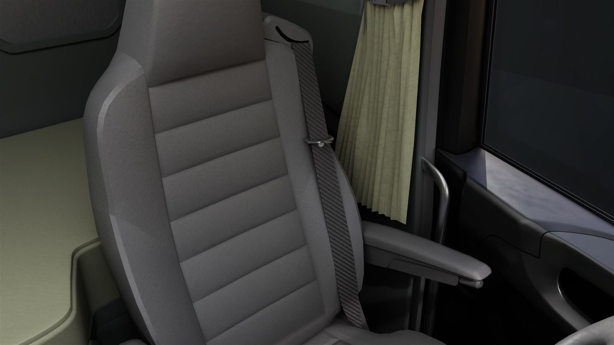 Heavy Truck Chassis 06 Interior Blue and Green URP HDRP Textures