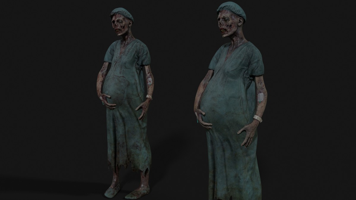 Pregnant Walker — Zombie Hospital Collection