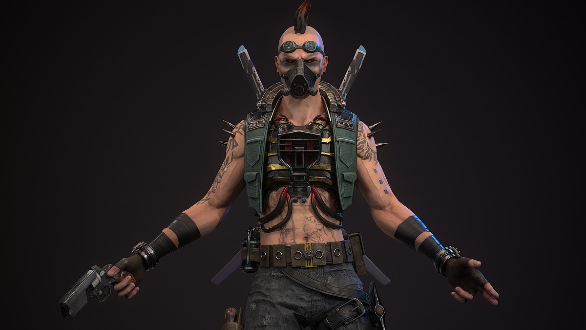 Sci-Fi Punk Warrior