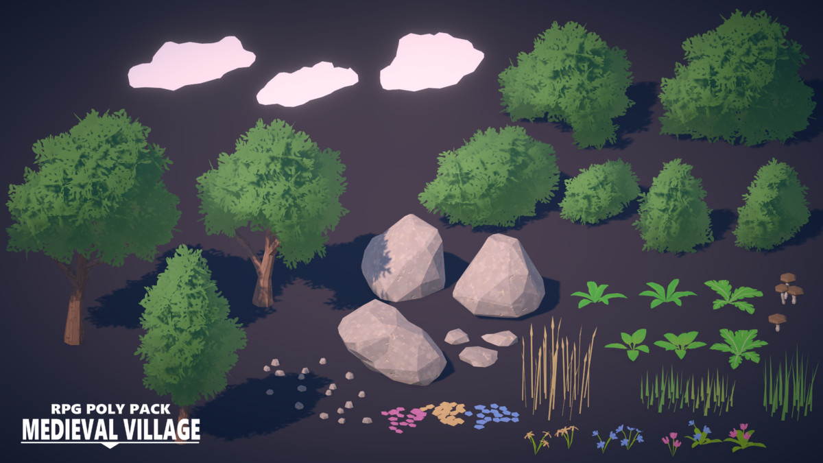 RPG Poly Pack - Medieval Village