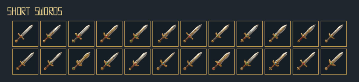 863 Weapon Icons – Mega RPG Weapon Pack
