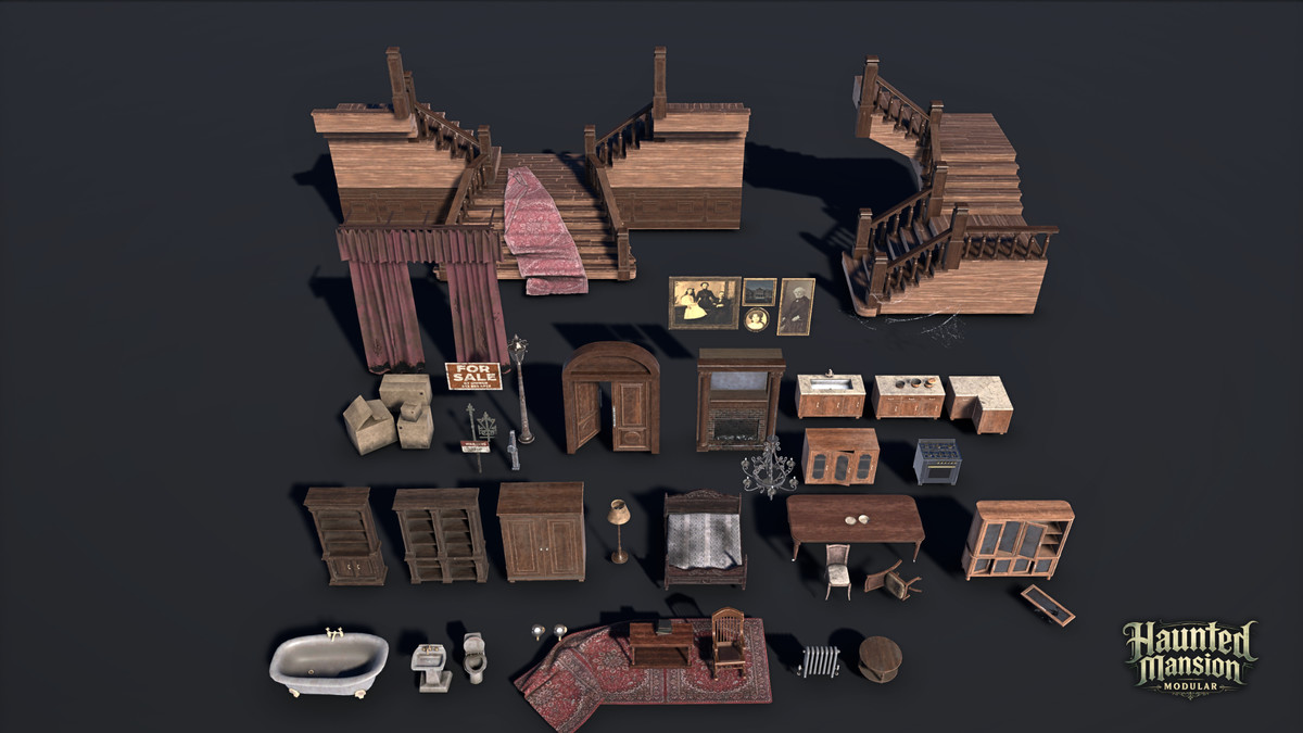 Modular Haunted Mansion (Haunted Mansion, Haunted House, Modular House, Mansion)