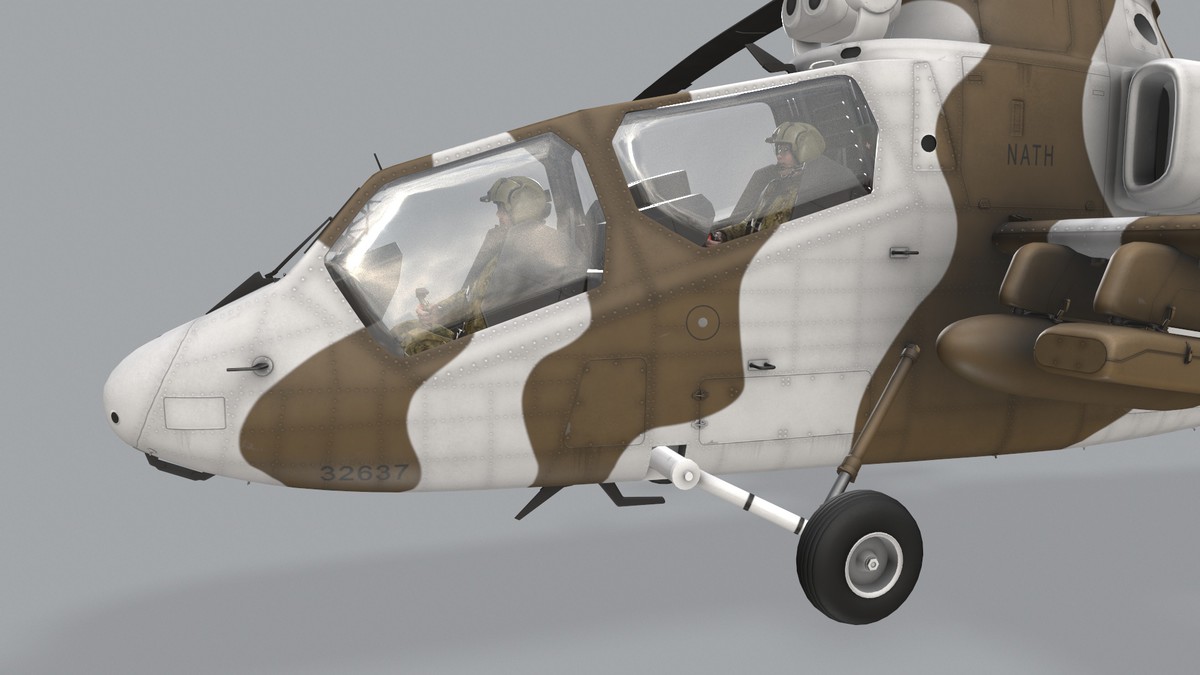 OH-1 Ninja JGSDF Winter Complex Animation (447)